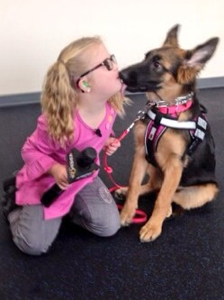 With a service dog at her side, Milford girl is one cool kid - The