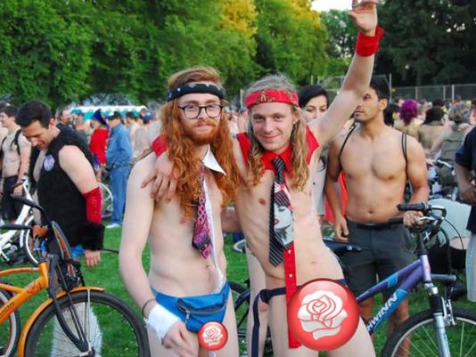 Photos: Portland bikes bare for 2018 World Naked Bike Ride 