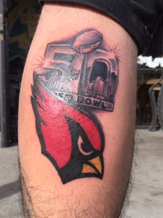 Supremely confident Bills fan predicts Super Bowl victory with tattoo