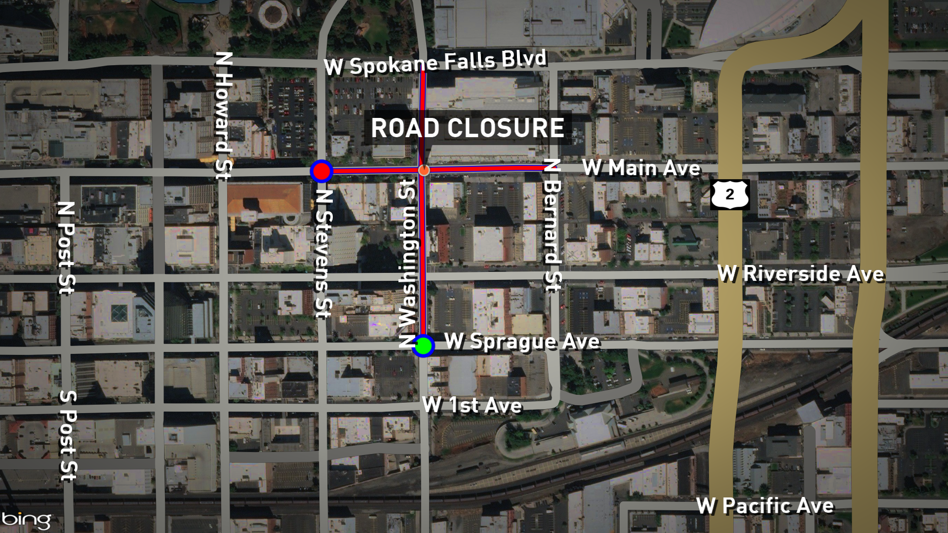 Roads reopen after fatal shooting in downtown Spokane