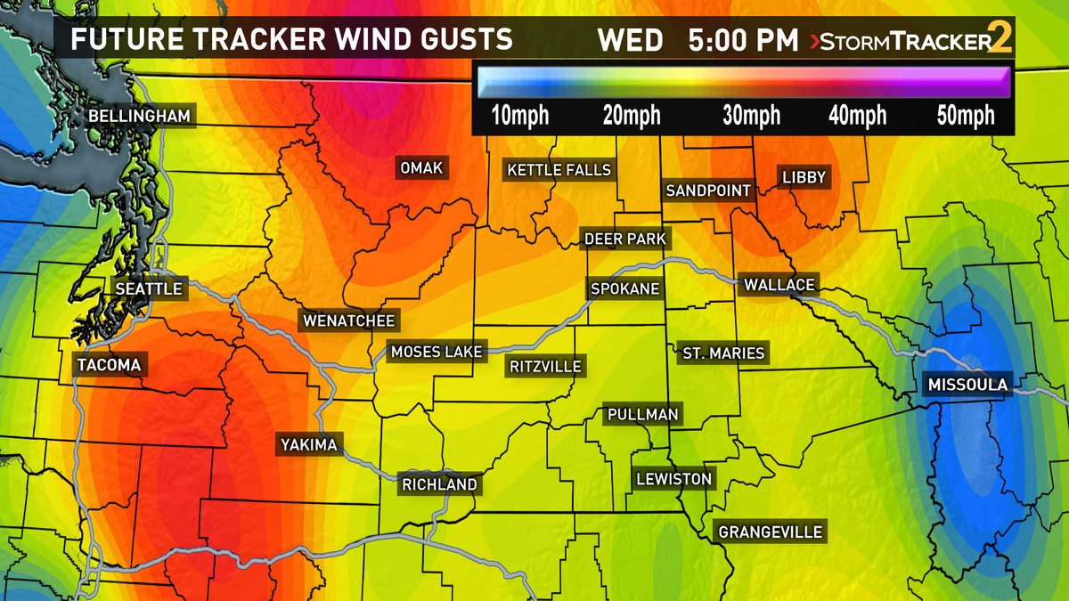 Strong wind gusts elevate fire concerns across the region | krem.com
